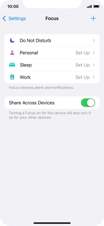Press Do Not Disturb.