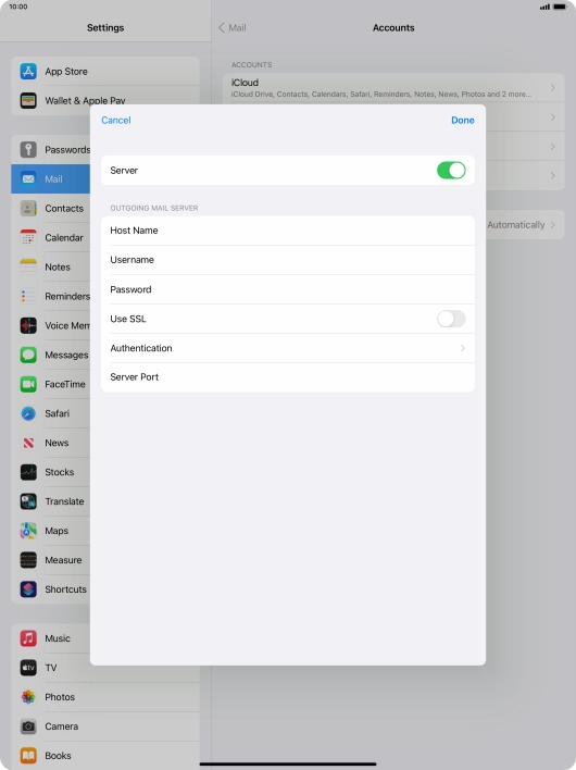 Press Authentication.