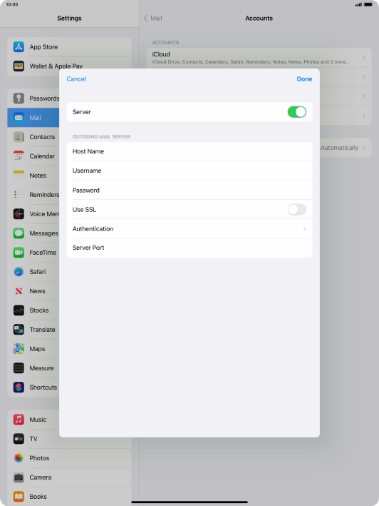 Press Authentication.