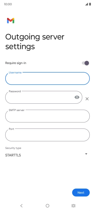 Press the field below 