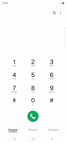 Press the menu icon.