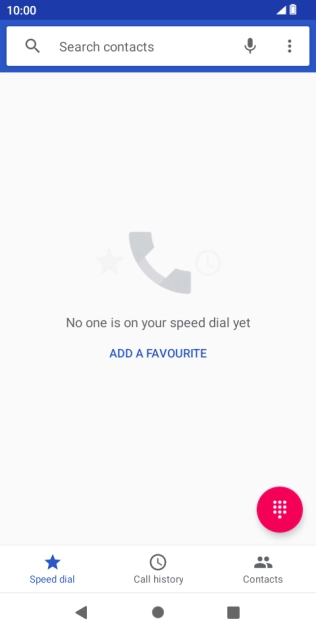 Press the menu icon.