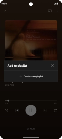 Press Create a new playlist.