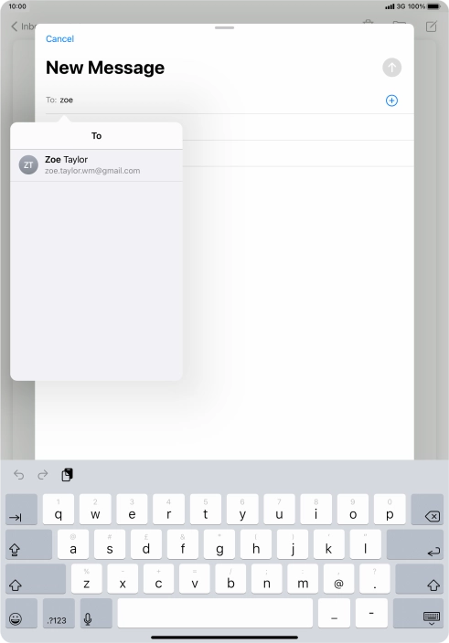 Press the required contact.