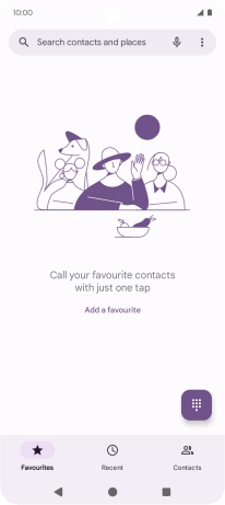 Press the menu icon.