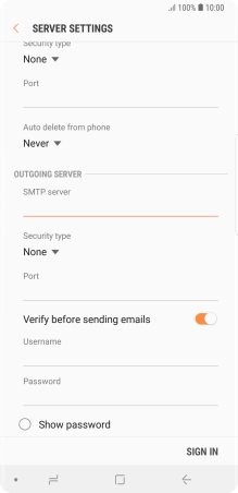 Press the drop down list below 