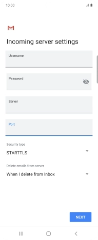 Press the drop down list below 