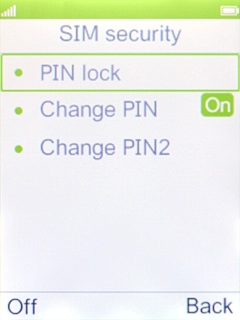 Select PIN lock.