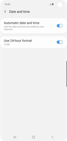 Press the Home key to return to the home screen.