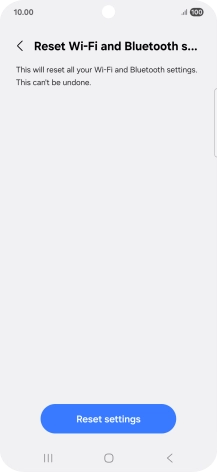 Press Reset settings.