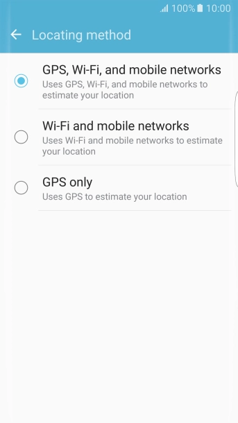 If you select GPS, Wi-Fi, and mobile networks, your phone can find your exact position using the GPS satellites, the mobile network and nearby Wi-Fi networks. Satellite-based GPS requires a clear view of the sky.