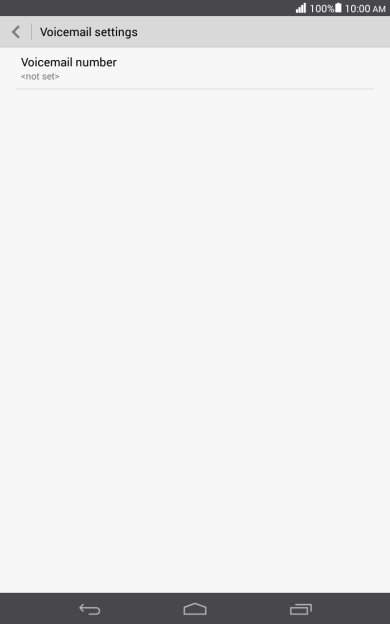 Press Voicemail number.