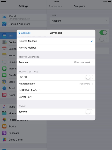 Press Authentication.