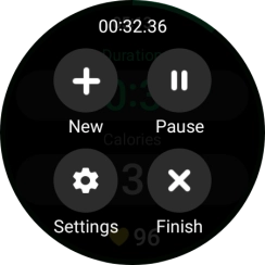Press Pause to pause activity.