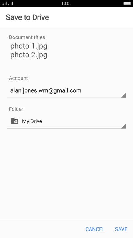 Press the field below 