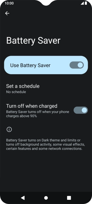 Press the Home key to return to the home screen.