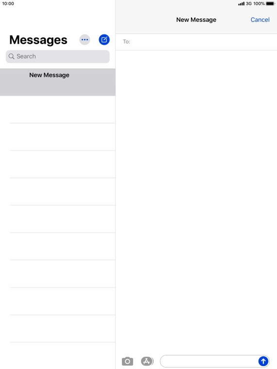 Press To: and key in the first letters of the recipient's name.