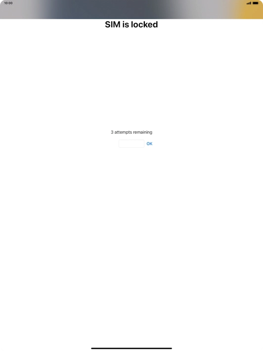 If your SIM is locked, key in your PIN and press OK.