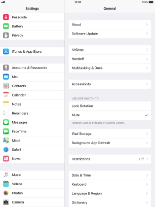 Press Accounts & Passwords.