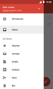Press the drop down list.