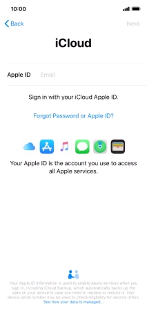 Press the field next to 