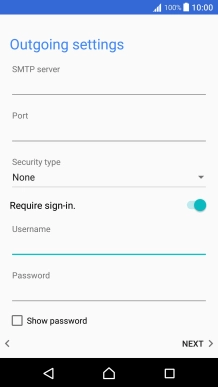 Press the field below 