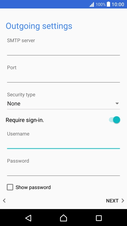 Press the field below 