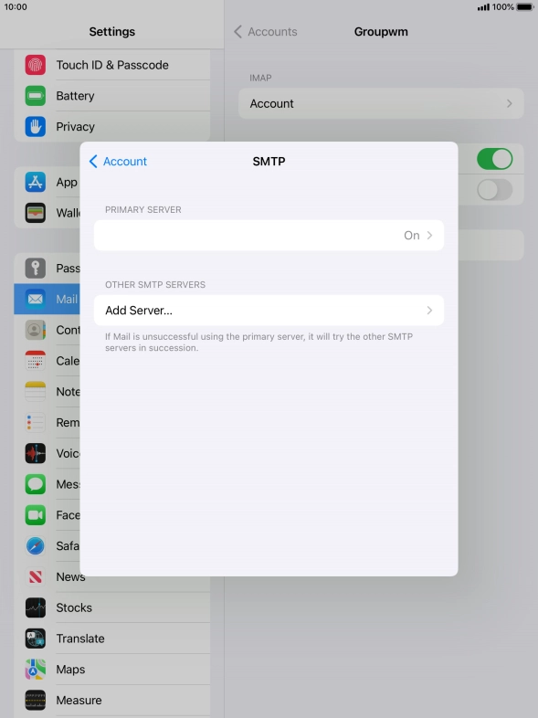 Press the field below 