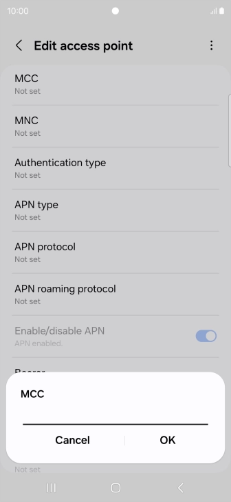 Key in 505 and press OK.