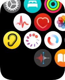 Press the heart rate sensor icon.