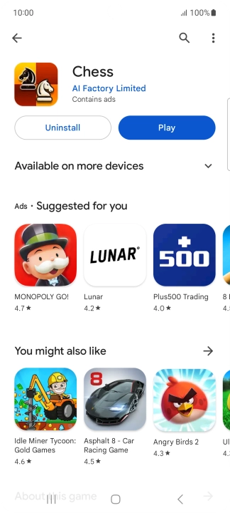 Press the Home key to return to the home screen.