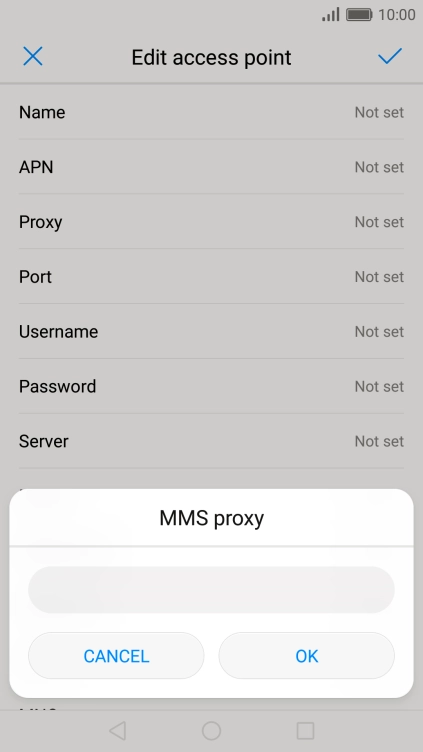 Key in 10.202.002.060 and press OK.