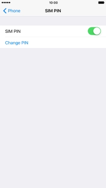 Press the indicator to turn the function on or off.