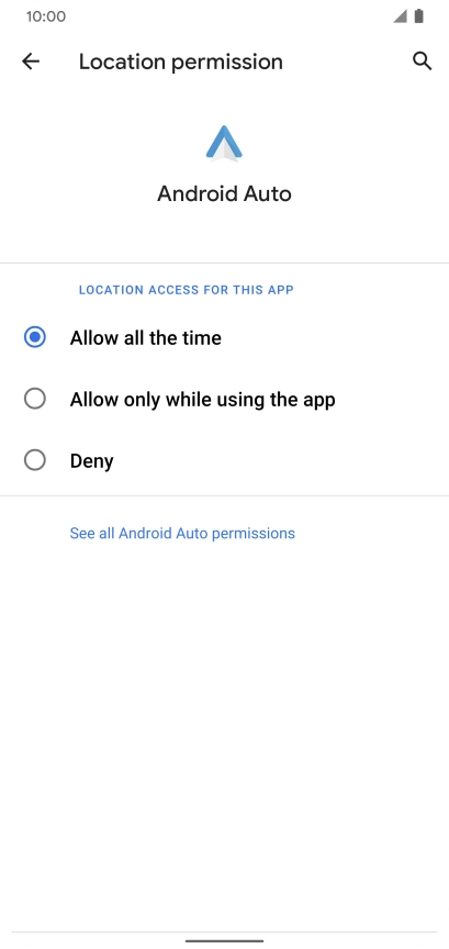 Press the required setting to turn the function on or off.