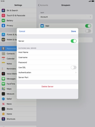 Press Authentication.