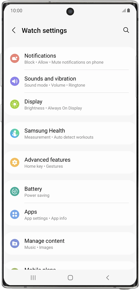 On your phone: Press Manage content.