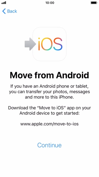 To transfer content to your phone, you need to install the app 