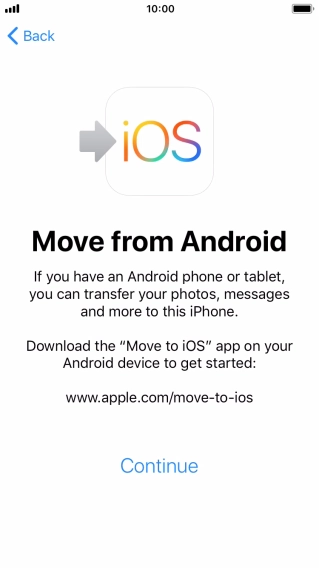 To transfer content to your phone, you need to install the app 