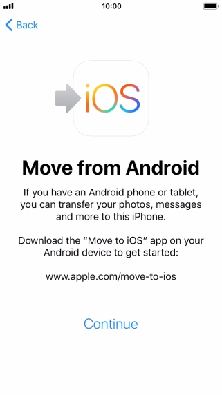 To transfer content to your phone, you need to install the app 