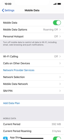 Press Add Data Plan.