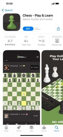 Press GET and follow the instructions on the screen to install the app.