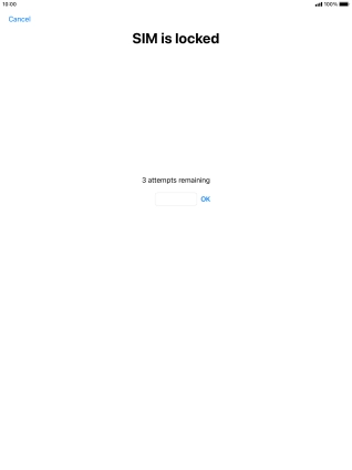 If your SIM is locked, key in your PIN and press OK.