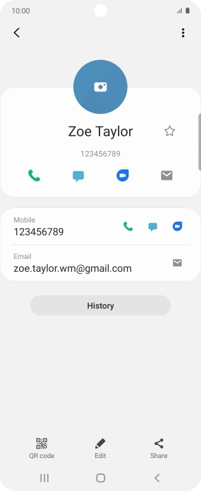 Press the call icon next to the required number.