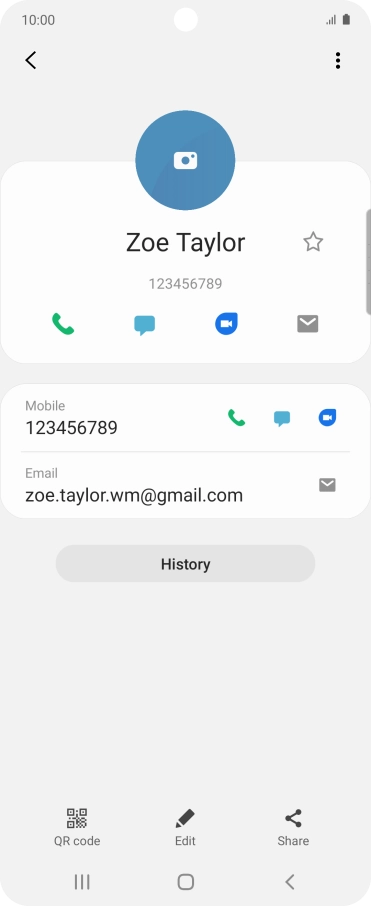 Press the call icon next to the required number.
