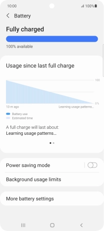 Press Power saving mode.