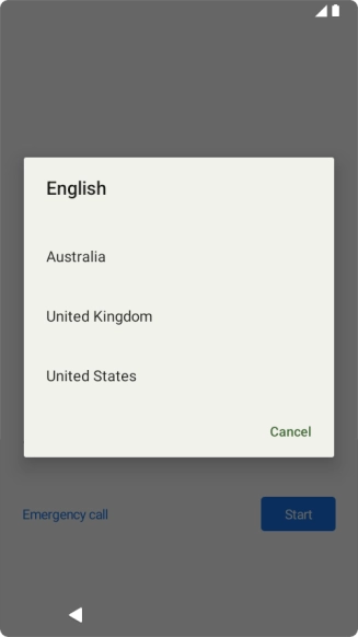 Press the required country or area.