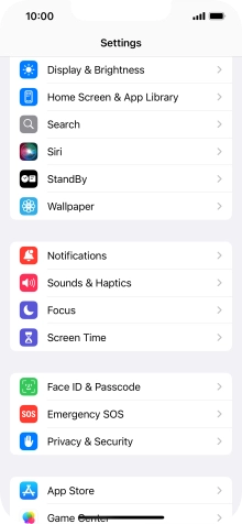 Press Privacy & Security.