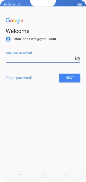 Press the field below 