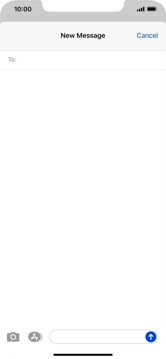 Press To: and key in the first letters of the recipient's name.