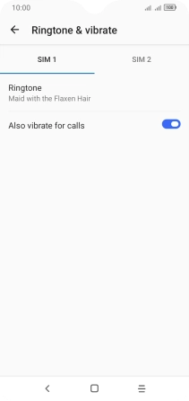 Press the Home key to return to the home screen.